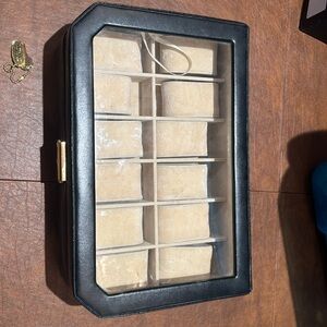 LEATHER WATCH BOX WITH KEY